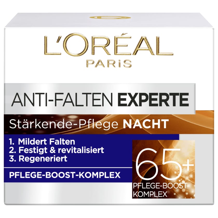 L'Oréal Paris Feuchtigkeitspflege Nachts Anti-Falten-Experte 65+ 50ml